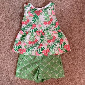 Janie and Jack girls set.  Size 5